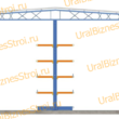 Самонесущий консольный склад 12000*15000*8000мм 7 консолей - uralbiznesstroi.ru – Пермь