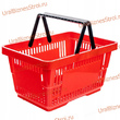 Корзина-пластик (20л) с 2-я ручк, цвет-красный - uralbiznesstroi.ru – Пермь