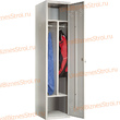 Шкаф гардеробный двухсекционный (1 дверь) 1850*500*400 S-0,5мм - uralbiznesstroi.ru – Пермь