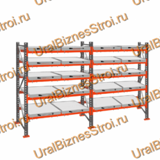 Стеллаж с выкатными платформами  2500*3600*1050 5 яруса 20 платформ - uralbiznesstroi.ru – Пермь