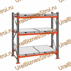 Стеллаж с выкатными платформами  2000*1800*1050 3 яруса 6 платформ - uralbiznesstroi.ru – Пермь