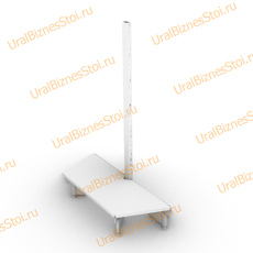 Торговые торцевые стеллажи 2350*500 1 полка - uralbiznesstroi.ru – Пермь