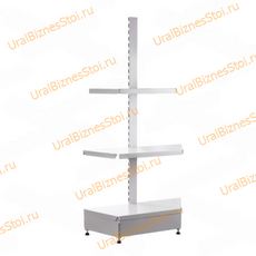 Торговые торцевые стеллажи 1450*500 3 полки - uralbiznesstroi.ru – Пермь