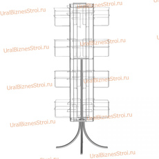 Стойка для колготок  вращающаяся, 30 ячеек - uralbiznesstroi.ru – Пермь
