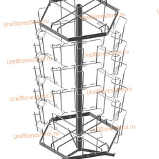 Стойка для открыток настольная 6-ти сторонняя, 30 ячеек, формат А5 - uralbiznesstroi.ru – Пермь