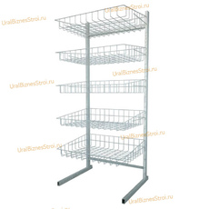 Стойка прикассовая 1800х600х400 , 5 корзин - uralbiznesstroi.ru – Пермь