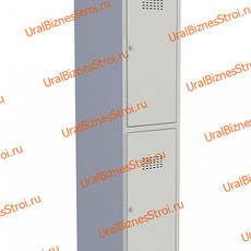 Шкаф гардеробный двухсекционный две двери (Основная секция)  1850*500*300 S-0,8мм - uralbiznesstroi.ru – Пермь