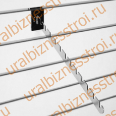 F 110 Держатель наклонный с 10-ю выемками, 400 мм, хром - uralbiznesstroi.ru – Пермь