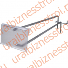 F325-150 Крючок с ценник-лем,150мм,хром (5мм) - uralbiznesstroi.ru – Пермь