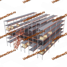 Мезонинный стеллаж 12м*12м 2 этажа 288 м2 - uralbiznesstroi.ru – Пермь
