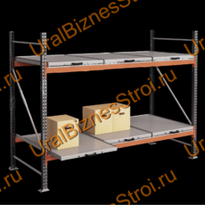 Стеллаж с выкатными платформами  2000*2700*1050 2 яруса 6 платформ - uralbiznesstroi.ru – Пермь