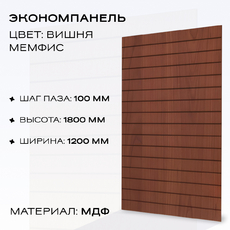 Экономпанель 1200*2400 вишня (вертикально) - uralbiznesstroi.ru – Пермь