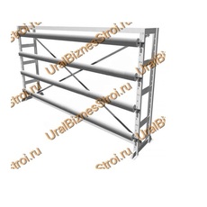 Стеллаж для линолеума 2000*3420*600 на 4 вала односторонний - uralbiznesstroi.ru – Пермь