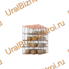 Стеллаж набивной паллетный (7000х4540х7000 мм), 3 линии, 4 яруса - uralbiznesstroi.ru – Пермь