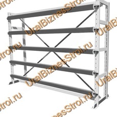 Стеллаж для линолеума 2500*3420*600 на 5 валов односторонний - uralbiznesstroi.ru – Пермь