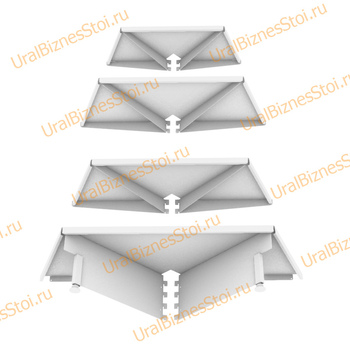 Дополнительная секция для торгового островного стеллажа 300*300*300*300 - uralbiznesstroi.ru – Пермь