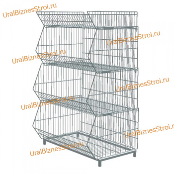 Горка из корзин (КОШ) складная, 3+1 облегченная - uralbiznesstroi.ru – Пермь
