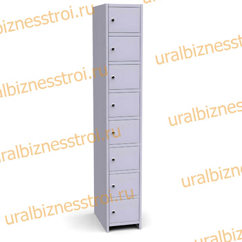  Шкаф сумочный разборный 300х500х1850 (ШхГхВ) 1х секционный 8-ячеечный S-0,6 мм (Основная секция) - uralbiznesstroi.ru – Пермь