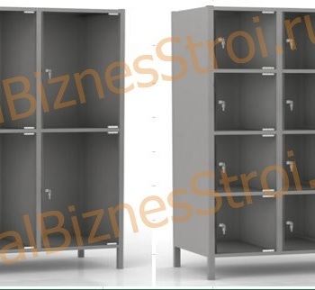  Шкаф сумочный разборный 300х500х1850 (ШхГхВ)  4-ячеечный S-0,5 мм - uralbiznesstroi.ru – Пермь