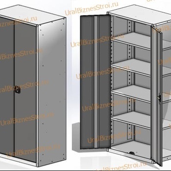 Шкаф архивный 1850*850*400 2-дверный - uralbiznesstroi.ru – Пермь