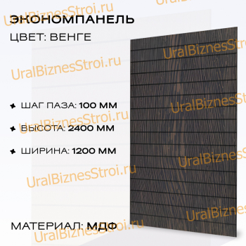 Экономпанель 1200*2400 венге (вертикально) - uralbiznesstroi.ru – Пермь