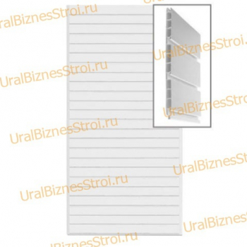 Экономпанель 1200*2400 РР пластик белая (вертикально) - uralbiznesstroi.ru – Пермь