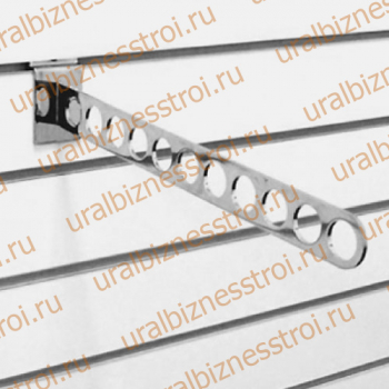 F 106 Кронштейн наклонный с 11-ю отверстиями, 400 мм., хром - uralbiznesstroi.ru – Пермь