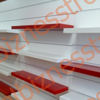 Полка ЛДСП/1200*300/(красная) - uralbiznesstroi.ru – Пермь