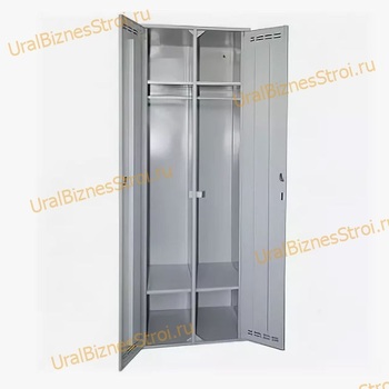 Шкаф гардеробный двухсекционный (Две двери) 1850*500*800 S-0,7мм - uralbiznesstroi.ru – Пермь