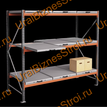 Стеллаж с выкатными платформами  2000*2700*1050 3 яруса 9 платформ - uralbiznesstroi.ru – Пермь