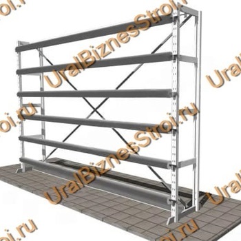 Стеллаж для линолеума 3000*4420*600 на 6 валов односторонний - uralbiznesstroi.ru – Пермь
