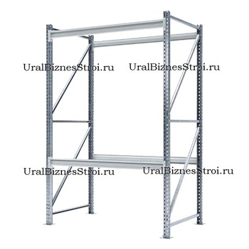 Грузовой стеллаж 2040*1000*2000 2 яруса навесных без настила - uralbiznesstroi.ru – Пермь
